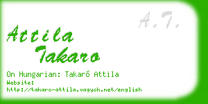 attila takaro business card